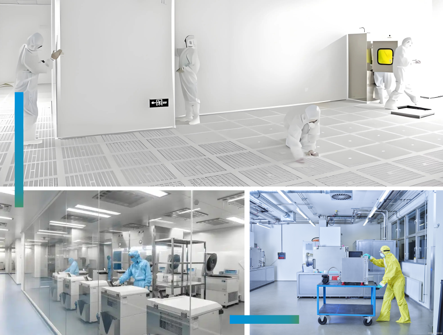 Sàn chống tĩnh điện PVC hoàn toàn bằng thép Huahong cho Phòng sạch và Trung tâm Dữ liệu Loại 1.000